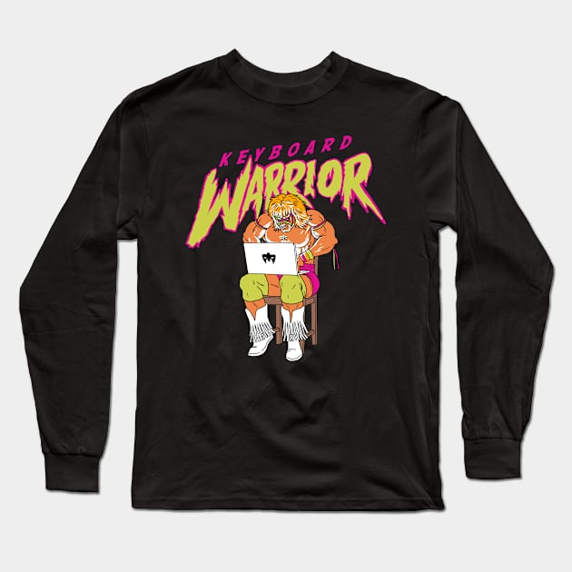 KEYBOARD WARRIOR Long Sleeve T-Shirt by art of gaci